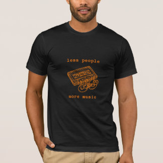 Minder Mensen Meer Muziek Retro Cassettebandje T-shirt
