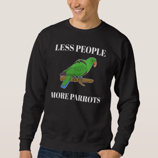 Minder mensen Meer papegaaien Eclectus Trui (Voorkant)