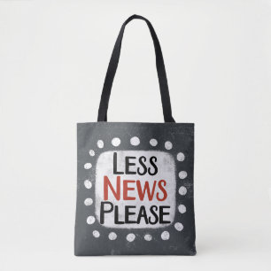 Minder nieuws alstublieft Canvas tas