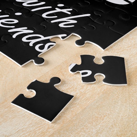 Minder ongerustheid meer wijn Drink wijn met vrien Legpuzzel (Zijkant)