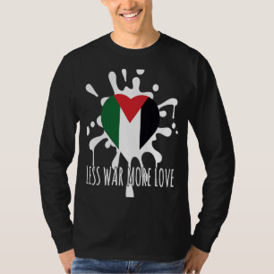 Minder oorlog meer liefde voor Palestina Palestijn T-shirt