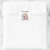 Minder paniek Meer disco Grappig Dans Lover Dansen Ronde Sticker (Tas)