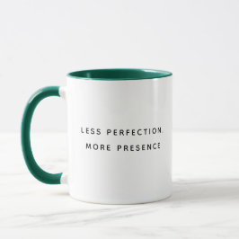Minder Perfectie Leuke Typografie Twee-Tons Mok
