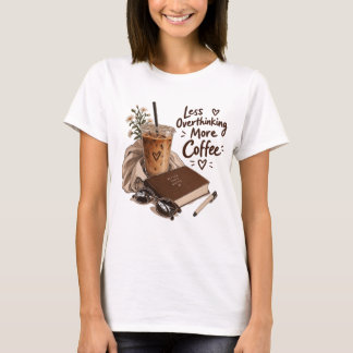 Minder Piekeren Meer Koffie - Gezellige IJskoffie T-shirt