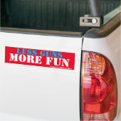 minder pistolen meer plezier bumpersticker (Op Truck)