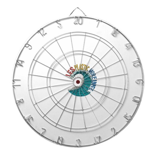 Minder Plastic Meer Leven Dartbord (Voorkant)