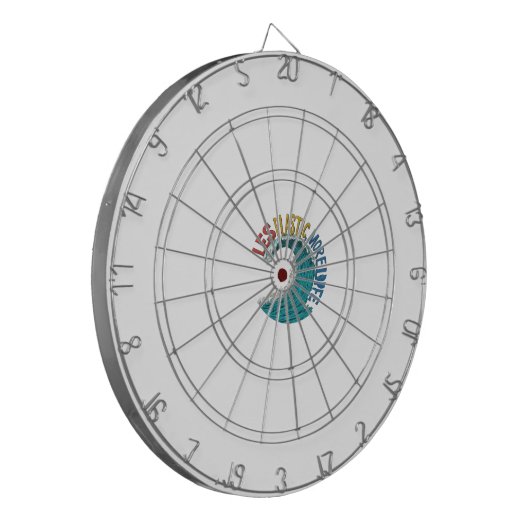 Minder Plastic Meer Leven Dartbord (Voorkant Links)