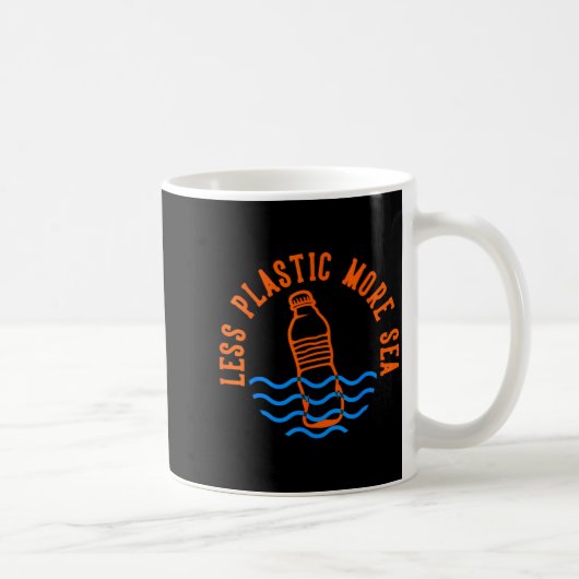 Minder Plastic Meer Zee Koffiemok (Rechts)