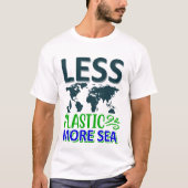 Minder plastic meer Zee T-shirt (Voorkant)