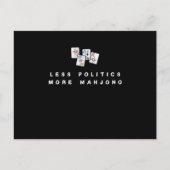 Minder politiek meer Mahjong Funny Mahjong Gift De Briefkaart (Voorkant)