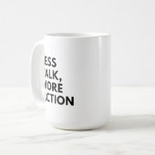 MINDER PRAAT MEER ACTIE KOFFIEMOK (Voorkant links)