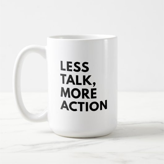 MINDER PRAAT MEER ACTIE KOFFIEMOK (Links)