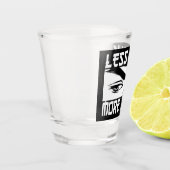 Minder praatje meer animum - grappige Anime Shot Glas (Links)