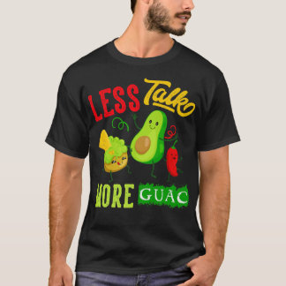 Minder praatje meer Guac Funny Kawaii Avocado Vega T-shirt