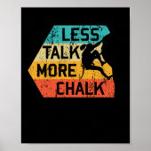 Minder praatje meer over grappige bergbeklimmer poster (Voorkant)