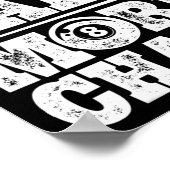 Minder praatje meer praatjes over de grappige poel poster (Hoek)