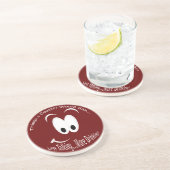 Minder praten Drink Onderzetter (Zijkant)