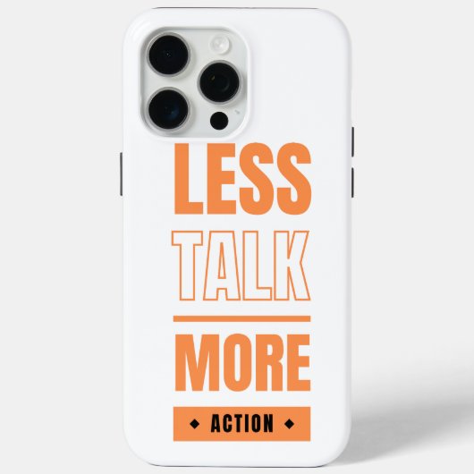 minder praten, meer actie Case-Mate iPhone case (Achterkant)