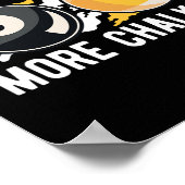 Minder Praten 'Meer Chalkin' Pool Player Pool Cue  Poster (Hoek)