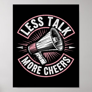 Minder praten meer Cheers Funny Cheerleader Cheerl Poster