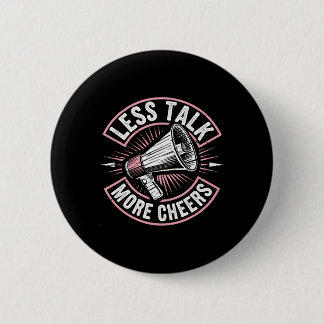 Minder Praten Meer Cheers Funny Cheerleader Cheerl Ronde Button 5,7 Cm