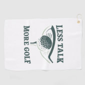 Minder Praten Meer Golf Golfhanddoek (Horizontaal)