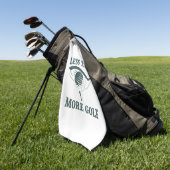 Minder Praten Meer Golf Golfhanddoek (Groen)