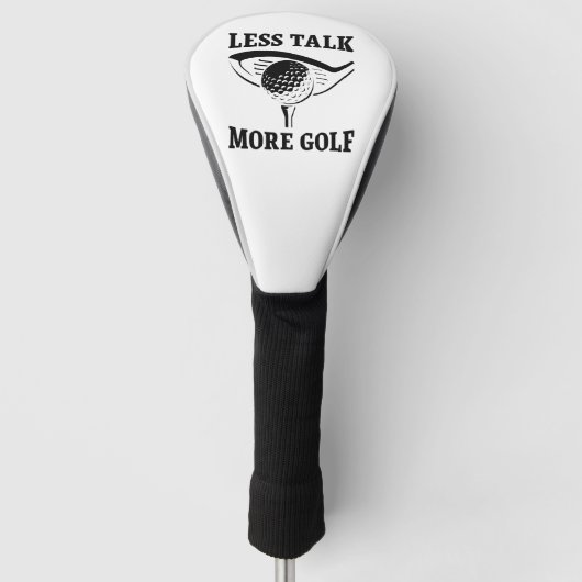 Minder Praten Meer Golf Golfheadcover (Voorkant)