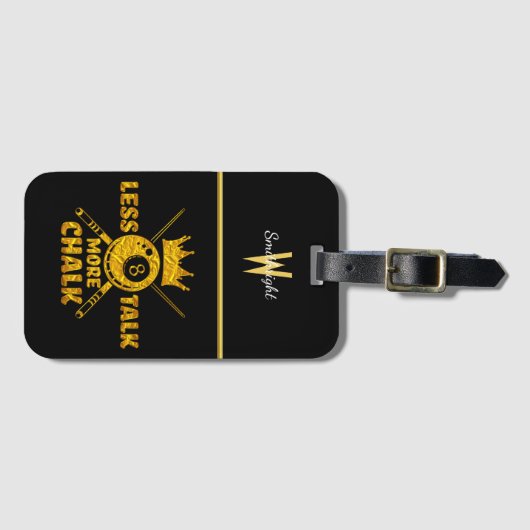 Minder praten Meer Krijt Gezegde voor Biljart Love Bagagelabel (Voorkant (horizontaal))