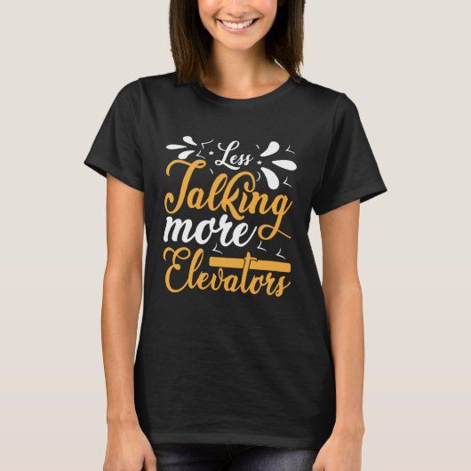 Minder praten Meer Lift Operator Verticale Mecha T-shirt (Voorkant)