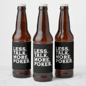 Minder praten meer poker bier etiket (Flessen)