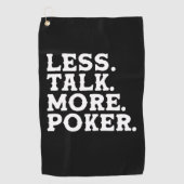 Minder praten meer poker golfhanddoek (Voorkant)