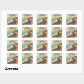 Minder praten. Meer resultaat Vierkante Sticker (Vel)