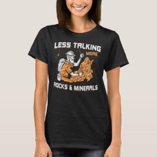 Minder praten Meer rotsen en mineralen Geologie Ro T-shirt