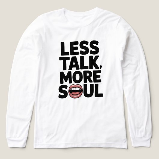 Minder praten Meer Soul Inspirerend Quote Art Tri-Blend Shirt (Voorkant)