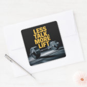Minder Praten, Meer Succes Vierkante Sticker (Envelop)