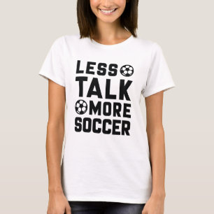 Minder praten meer voetbal t-shirt