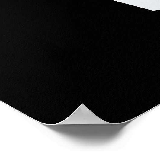 Minder praten Mo Joe Funny Coffee Pun Dark BG Poster (Hoek)