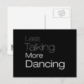 Minder praten over meer dansen briefkaart (Voorkant / Achterkant)