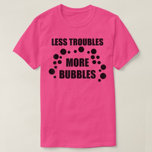 Minder problemen meer bellen t-shirt (Design voorkant)