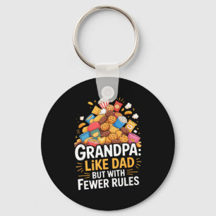 Minder regels grappige opa sleutelhanger