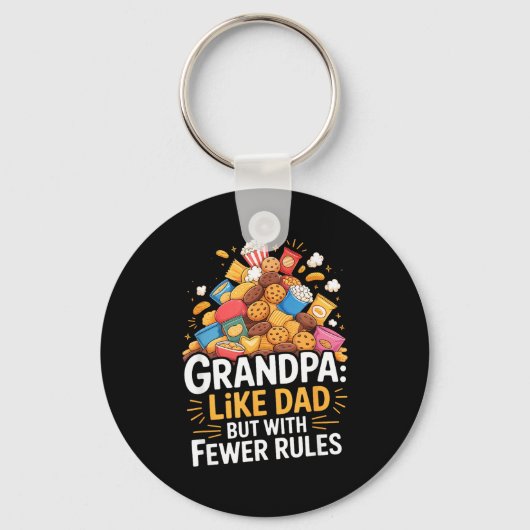 Minder regels grappige opa  sleutelhanger (Voorkant)