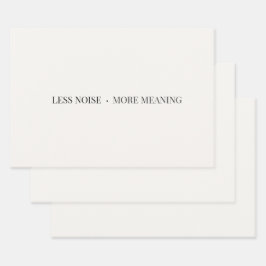Minder Ruis Meer Betekenis Minimalistisch Inpakpap Inpakpapier Vel