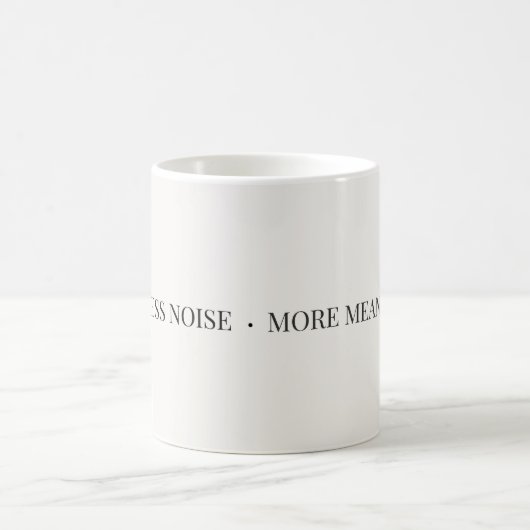 Minder Ruis Meer Betekenis Mok – Minimalistisch (Center)