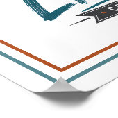 Minder Scrollen Meer Leven Motiverende Spreuk Poster (Hoek)
