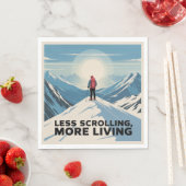Minder scrollen, meer leven servet (Insitu)