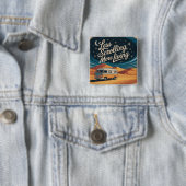 Minder Scrollen, Meer Leven Vierkante Button 5,1 Cm (In situ)