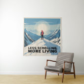 Minder Scrollen, Meer Leven Wandkleed (In situ)