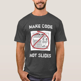 Minder Slideware Meer software T-shirt