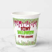 Minder slijmerige Halloween Paper cup Papieren Bekers (Voorkant)